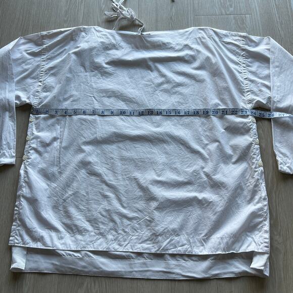 J Crew Flawed Ciel Top Womens Large White FLAWS - Picture 5 of 15